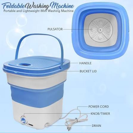 PORTABLE FOLDABLE MINI WASHING MACHINE